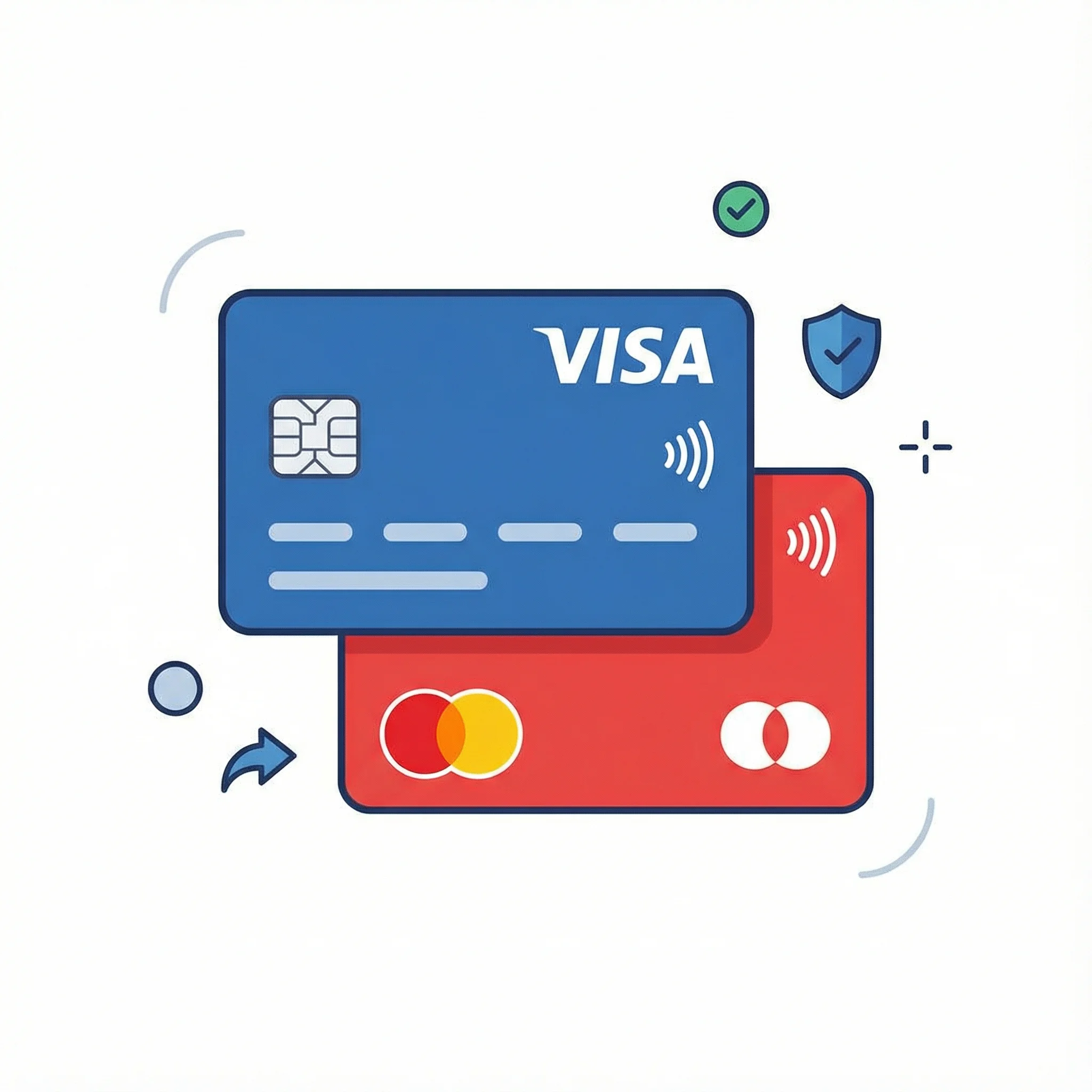 Tarjetas Visa y Mastercard aceptadas para pagos